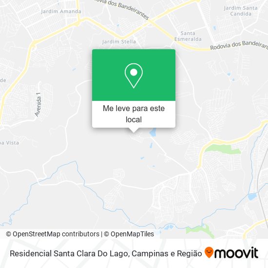 Residencial Santa Clara Do Lago mapa