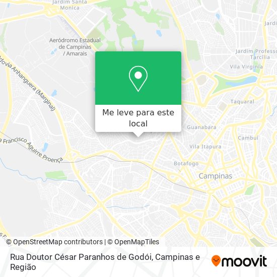 Rua Doutor César Paranhos de Godói mapa
