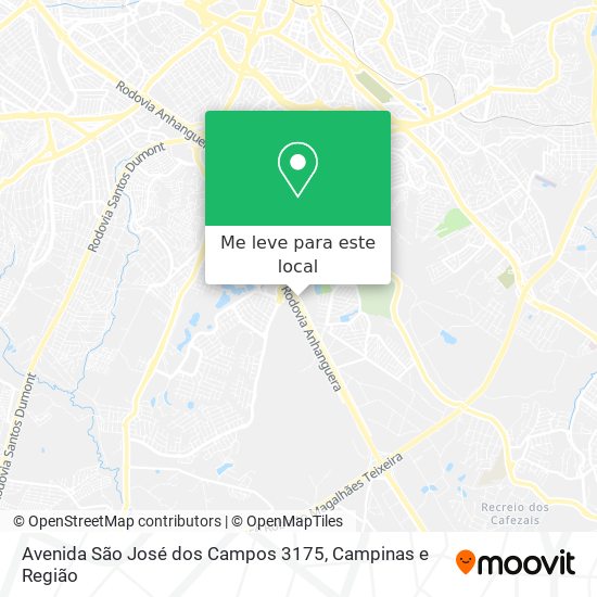 Avenida São José dos Campos 3175 mapa