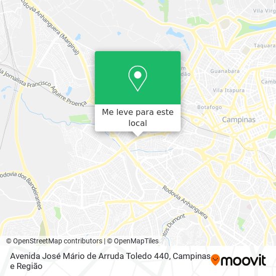 Avenida José Mário de Arruda Toledo 440 mapa