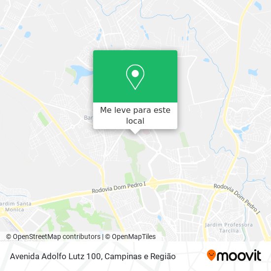 Avenida Adolfo Lutz 100 mapa