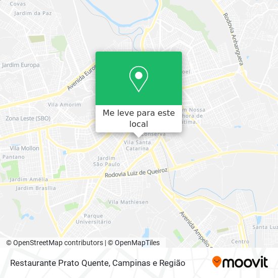 Restaurante Prato Quente mapa