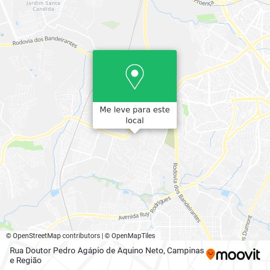 Rua Doutor Pedro Agápio de Aquino Neto mapa