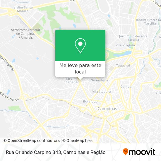Rua Orlando Carpino 343 mapa