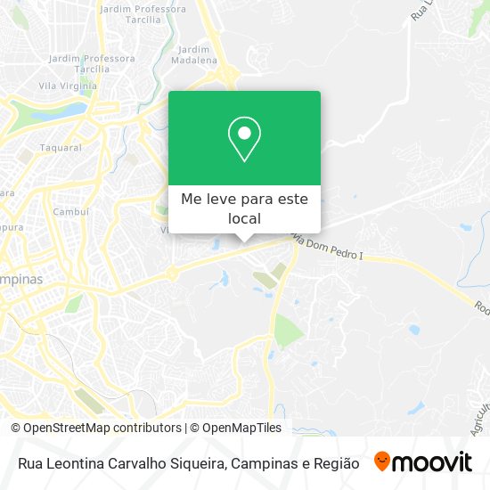 Rua Leontina Carvalho Siqueira mapa