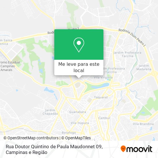 Rua Doutor Quintino de Paula Maudonnet 09 mapa