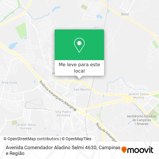 Avenida Comendador Aladino Selmi 4630 mapa