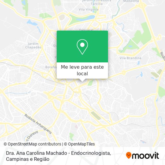 Dra. Ana Carolina Machado - Endocrinologista mapa