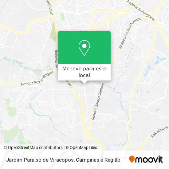 Jardim Paraiso de Viracopos mapa