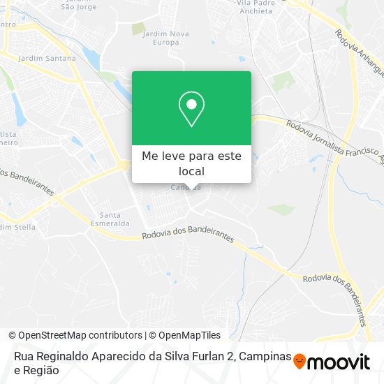 Rua Reginaldo Aparecido da Silva Furlan 2 mapa