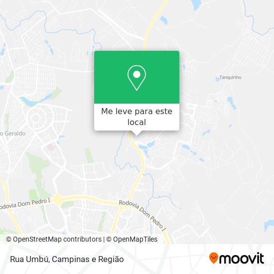 Rua Umbú mapa