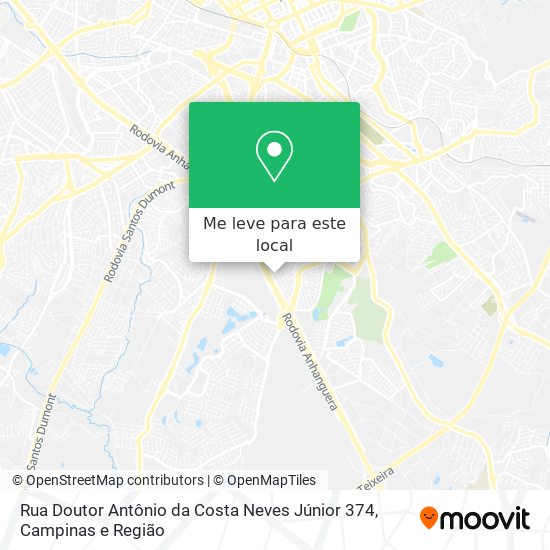 Rua Doutor Antônio da Costa Neves Júnior 374 mapa