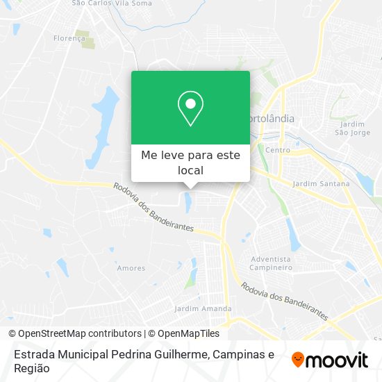 Estrada Municipal Pedrina Guilherme mapa