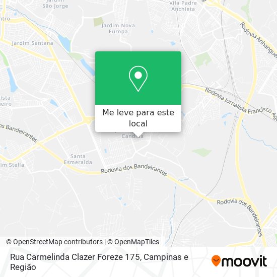 Rua Carmelinda Clazer Foreze 175 mapa