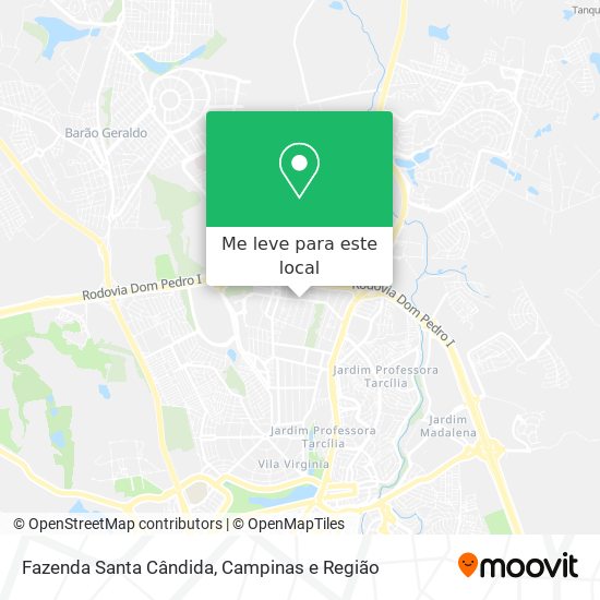 Fazenda Santa Cândida mapa