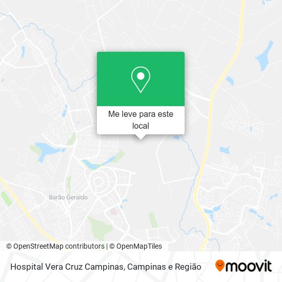 Hospital Vera Cruz Campinas mapa