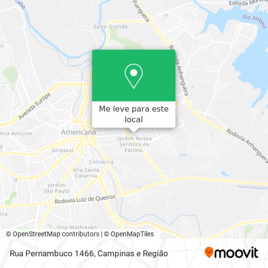 Rua Pernambuco 1466 mapa