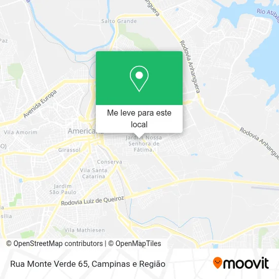 Rua Monte Verde 65 mapa
