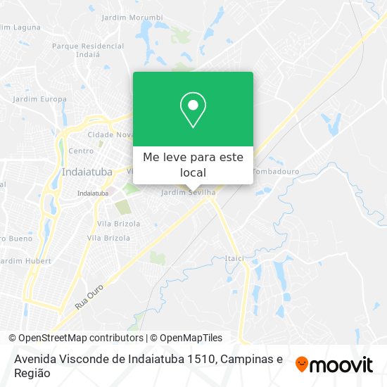 Avenida Visconde de Indaiatuba 1510 mapa