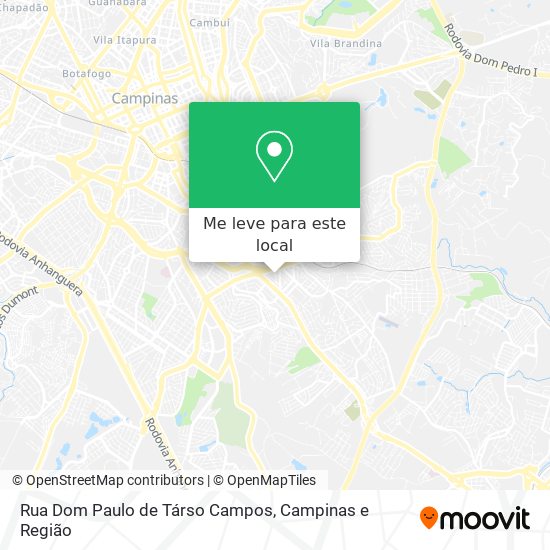 Rua Dom Paulo de Társo Campos mapa