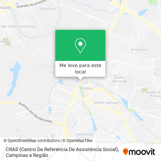 CRAS (Centro De Referência De Assistência Social) mapa