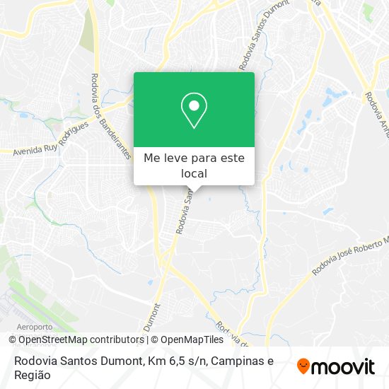 Rodovia Santos Dumont, Km 6,5 s / n mapa