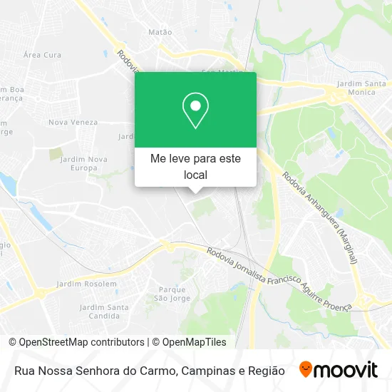 Rua Nossa Senhora do Carmo mapa