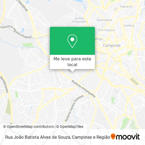 Rua João Batista Alves de Souza mapa