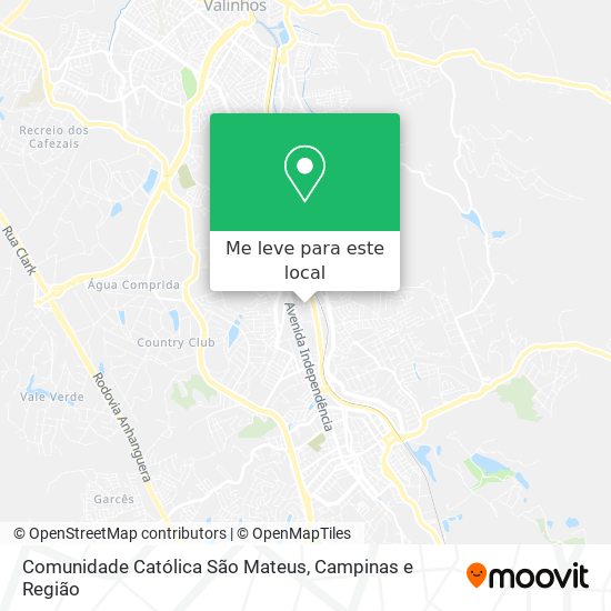 Comunidade Católica São Mateus mapa