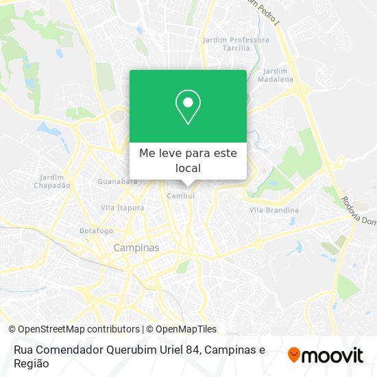 Rua Comendador Querubim Uriel 84 mapa