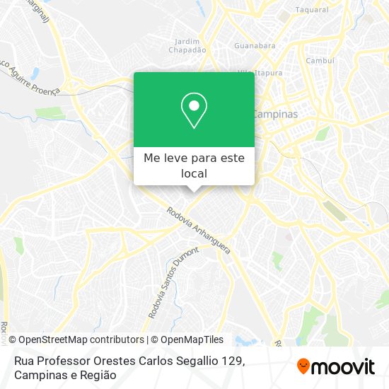 Rua Professor Orestes Carlos Segallio 129 mapa