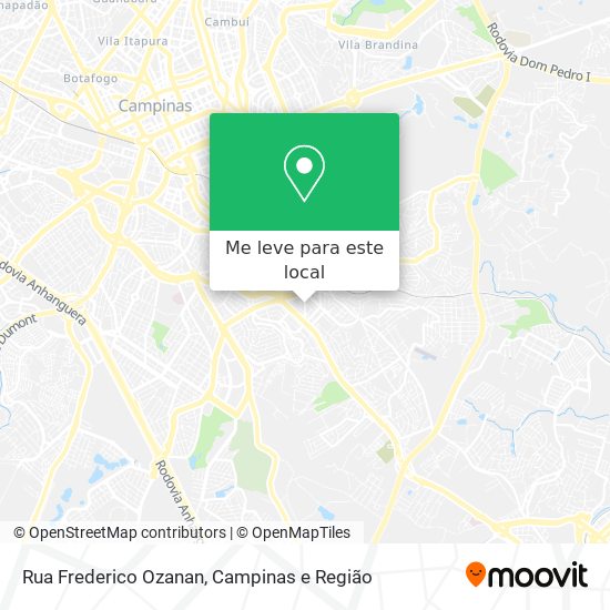 Rua Frederico Ozanan mapa