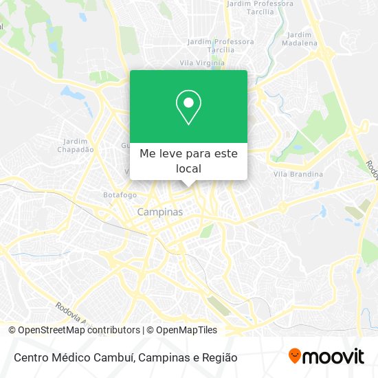 Centro Médico Cambuí mapa