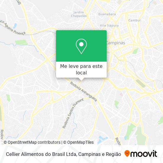 Cellier Alimentos do Brasil Ltda mapa