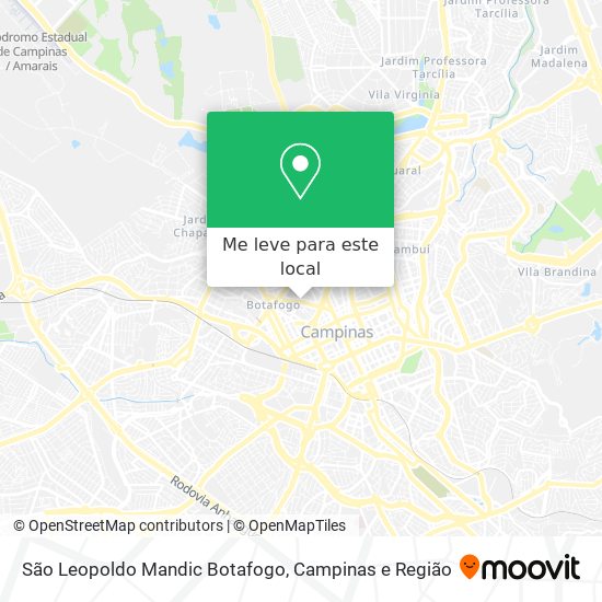 São Leopoldo Mandic Botafogo mapa