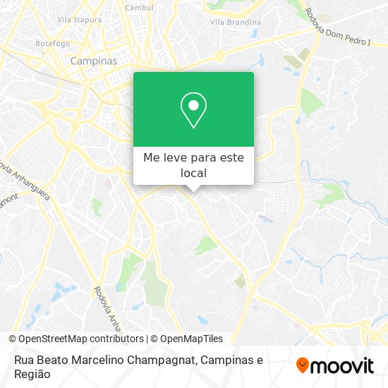 Rua Beato Marcelino Champagnat mapa