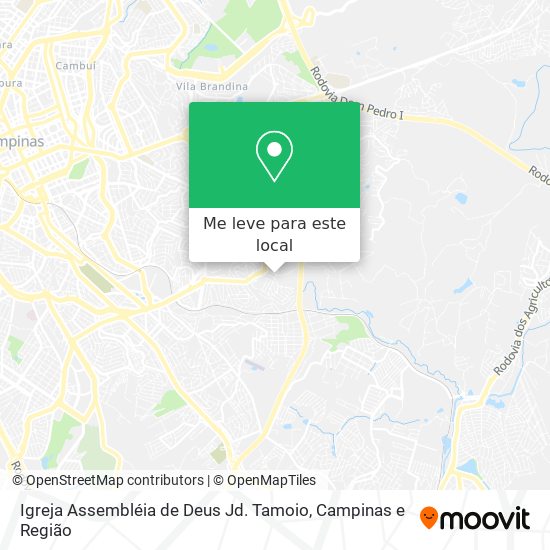Igreja Assembléia de Deus Jd. Tamoio mapa