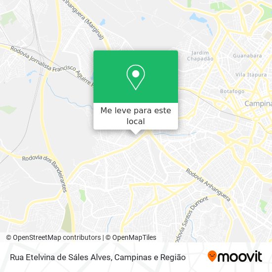 Rua Etelvina de Sáles Alves mapa