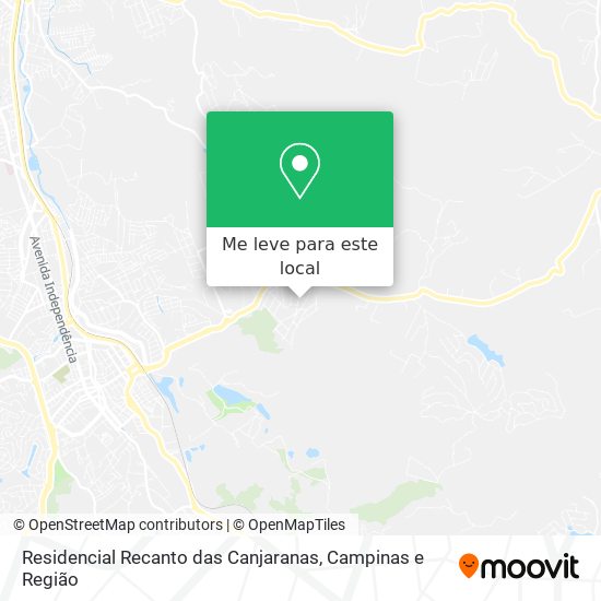 Residencial Recanto das Canjaranas mapa