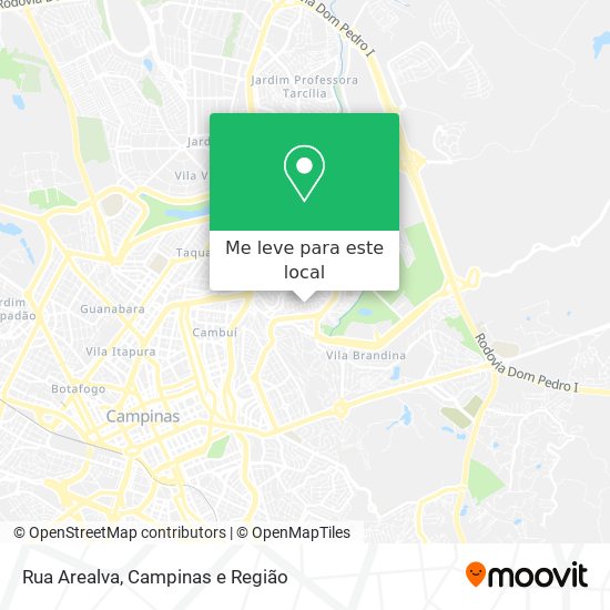 Rua Arealva mapa