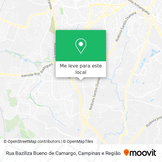 Rua Baziliza Bueno de Camargo mapa