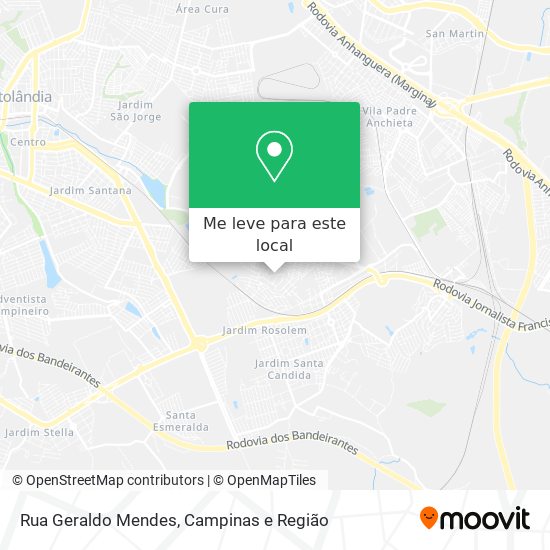 Rua Geraldo Mendes mapa