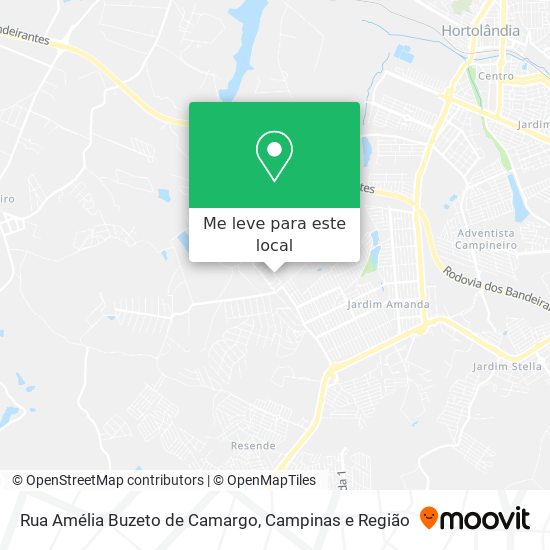 Rua Amélia Buzeto de Camargo mapa