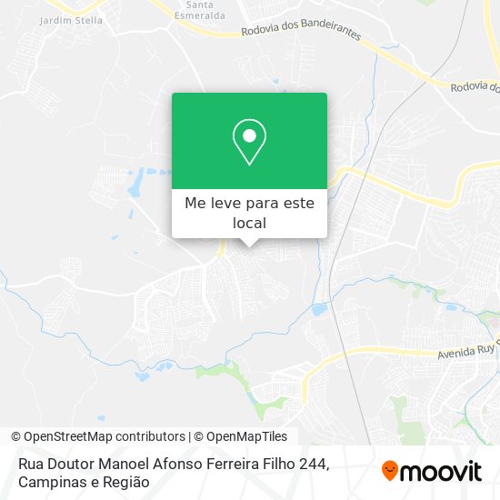 Rua Doutor Manoel Afonso Ferreira Filho 244 mapa