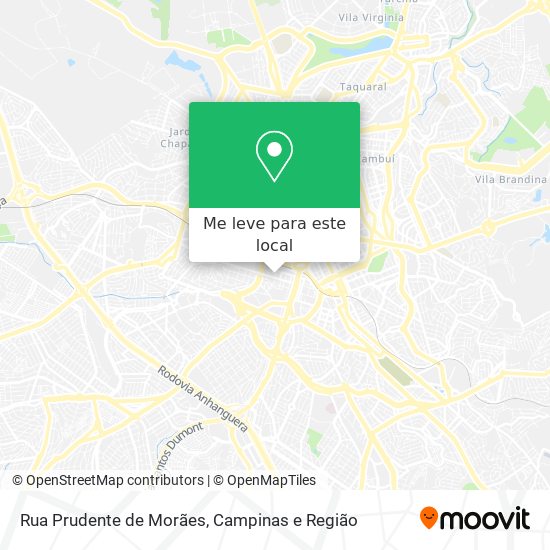 Rua Prudente de Morães mapa