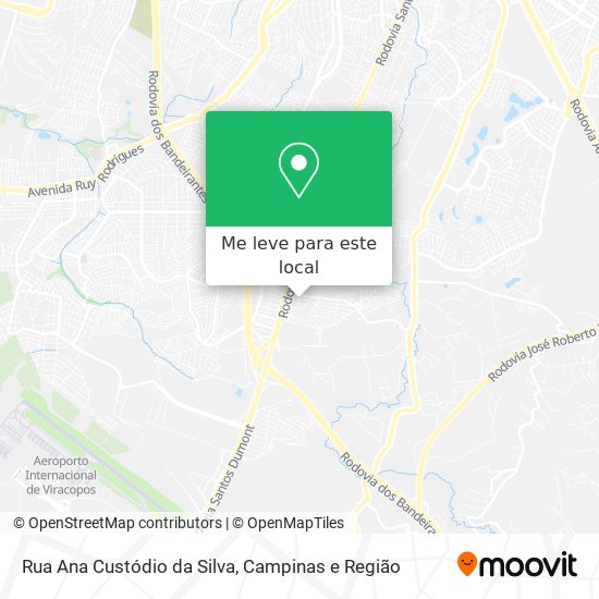 Rua Ana Custódio da Silva mapa