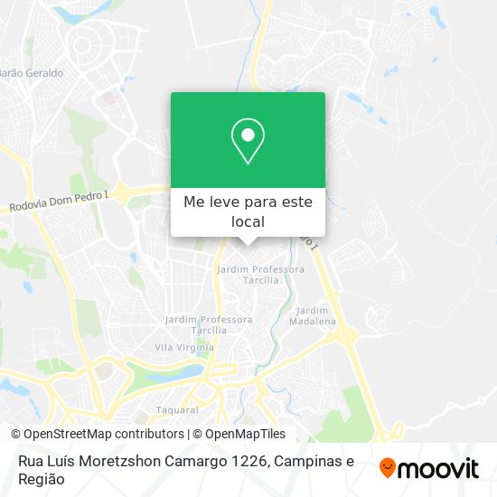 Rua Luís Moretzshon Camargo 1226 mapa