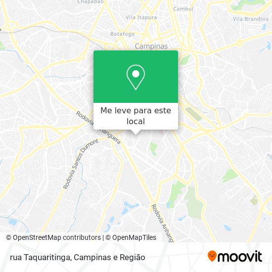 rua Taquaritinga mapa
