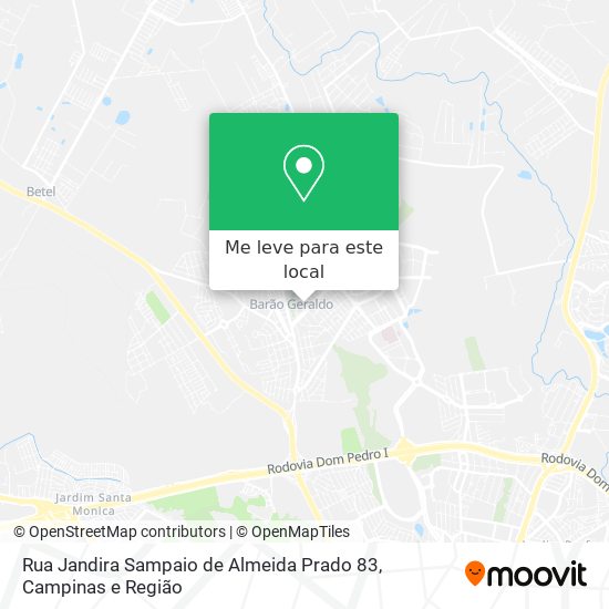 Rua Jandira Sampaio de Almeida Prado 83 mapa