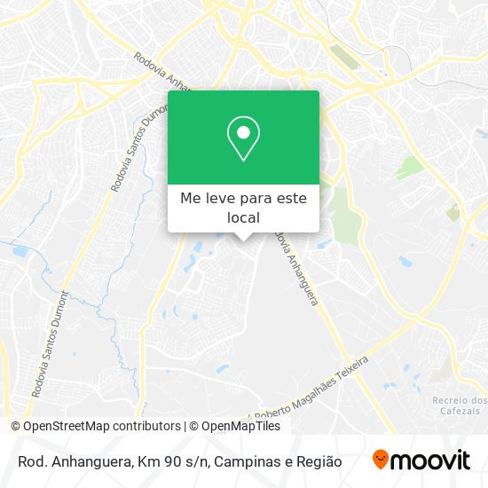 Rod. Anhanguera, Km 90 s/n mapa